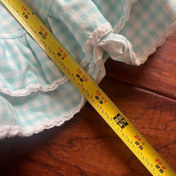 Jane + Jo 4t Wide Strap Tank Dress Turquoise Gingham Cottagecore Fairycore READ - Picture 5 of 6